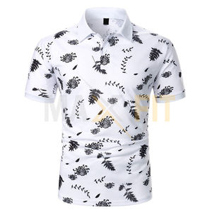 Hombres personalizados de la mejor calidad para Polos Franela de color liso con su propio diseño de logotipo Patrón sólido - Product Image 1