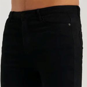 Respirant DROIT homme jean Hommes Skinny Jeans Signature Jet Black Extensible Parfait pour un Poli Style Quotidien - Product Image 5