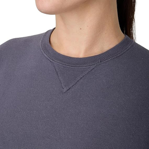 Sweat-shirt pour femme, léger, toucher doux, col rond décontracté, chic minimaliste, à porter au quotidien, tons neutres, basique - Product Image 3