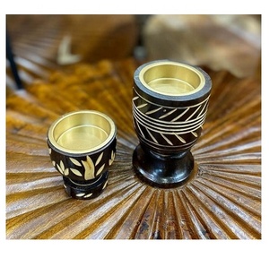 2026 Best Selling Arabic Eco-Friendly 100% Natural Mango <b>Wood</b> Bakhoor Incense <b>Burner</b> 2 Set Luxury Rose Scented Oud Diffuser - Product Image 5