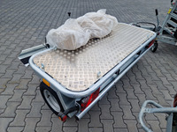 Remorque pliable pour vélo et moto, chariot de transport manuel pour vélo tandem, adapté aux routes et sentiers
