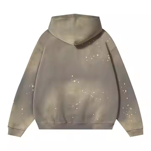 Best Selling Acid Wash Hoodie Pullover Oversize Long Sleeve Fashionable Men's Warm Winter Hoodies - Product Image 5