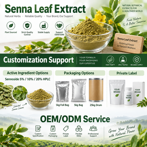 Estratto in Polvere di Foglie di Senna LongBio, Sennoside 10% HPLC, Estratto di Foglie di Cassia Acutifolia per Integratori in Capsule OEM - Product Image 4