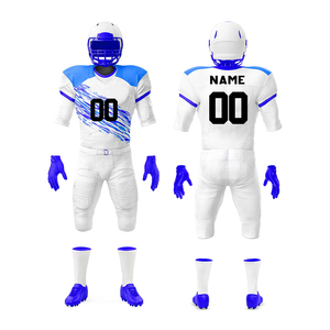 Uniforme de Fútbol Americano con Diseño Sublimado, Cuello en V, para Entrenamiento de Club, Talla Grande, Transpirable, de Secado Rápido, con Nombre y Número del Equipo - Product Image 4