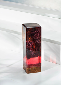 Lampe LED en résine faite à la main en forme de fleur, veilleuse, statue de plongée, thème sous-marin, cadeau pour la fête des mères, lampe en agate, pierre, sac pour la maison - Product Image 4