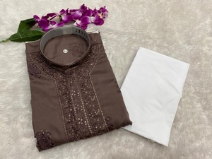 Nueva tendencia de vestir elegante Estilo moderno Alta demanda Última tela suave de lujo Kurta Pantalón Bordado Trabajo Exportador mundial - Product Image 6