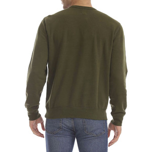 เสื้อสเวตเชิ้ตคอกลมผ้าฟลีซคอตตอน 100% สำหรับผู้ชาย แห้งเร็ว ระบายอากาศได้ดี เหมาะสำหรับฤดูหนาว รับสกรีนโลโก้ด้านหน้า บริการ OEM - Product Image 4