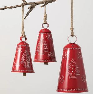 Campana metálica tradicional para colgar, adorno navideño al por mayor para árbol de Navidad, decoración de pared para el hogar, Navidad, Año Nuevo, hecho en India. - Product Image 2