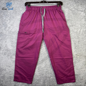 Nouvel ensemble d'uniformes médicaux pour femmes, en coton léger, hauts à manches courtes et pantalons, vêtements de travail pour la chirurgie médicale - Product Image 4