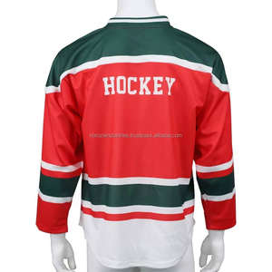 Maillot de hockey sur glace en polyester 100% à sublimation, vente chaude, maillot de hockey OEM - Product Image 6