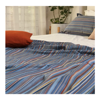 Nouvel ensemble de draps de lit fantaisie avec logo personnalisé 100% coton biologique 200TC nombre de fils écologique pour un sommeil confortable prix raisonnables