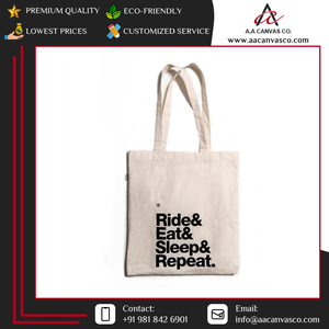 Bolsas de compras de lona de algodón ecológicas de calidad excepcional diseño personalizado para promoción al por mayor de La India - Product Image 3