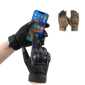 Gants tactiques de sécurité antidérapants et de protection des mains, avec renforts aux jointures, durables, pour le travail en extérieur en hiver, fermeture à boucle et crochet, unisexe - Product Image 1