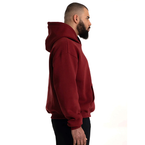 Qualité supérieure surdimensionné hommes épais polaire brodé Stonewashed Hoodies hiver chaud toute la journée utilisation pull sweats à capuche - Product Image 3