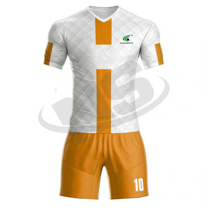 La mejor calidad 2025 uniforme de fútbol logotipo personalizado camiseta de fútbol profesional al por mayor 100% poliéster de secado rápido marca personalizada Club - Product Image 1