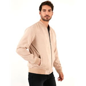 Veste bomber en toile pour homme, de haute qualité, écologique, à séchage rapide, avec doublure en coton, personnalisable avec logo OEM, prix hiver - Product Image 4