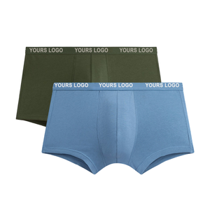 Calzoncillos bóxer de hombre al por mayor OEM, ropa de verano de cintura media para hombre, 95 algodón, 5 elastano, ropa interior de color personalizado, fabricante de hombre - Product Image 1