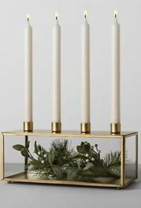 Portavelas Votivo Rectangular Hecho a Mano de Vidrio y Metal para Decoración de Mesa de Boda y Regalo de Decoración del Hogar - Product Image 4