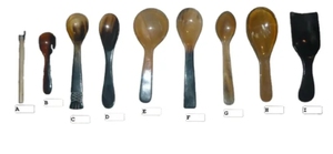 Cubiertos de cuerno de búfalo Natural de calidad superior, cucharas, cubiertos, utensilios para fiestas y frutas, ensaladas, utensilios de cocina - Product Image 4