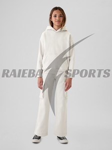 Pantalon de survêtement ample évasé pour hommes et femmes, style cargo tendance, coupe droite, premium, à la mode, style empilé - Product Image 5