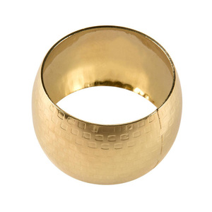 Anneau de serviette en métal rond martelé fait à la main porte-anneau de serviette décoratif de table meilleure qualité à un prix raisonnable - Product Image 2