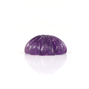Pierres précieuses naturelles Gopika Améthyste Violette taille fleur, calibrées, taille libre, certifiées, pierre de naissance pour la fabrication de bijoux - Product Image 2