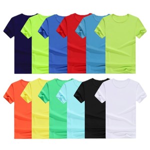 Camiseta de Poliéster de Secado Rápido, Cuello Redondo, Ropa Deportiva, Uniformes de Trabajo, Ropa Casual de Secado Rápido, Precio de Fábrica en Bangladesh y China - Product Image 1