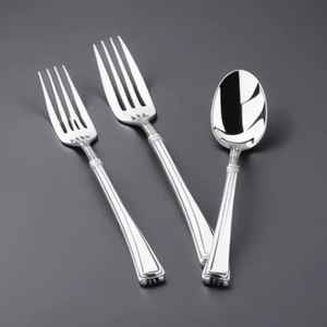 2024 nouvelle portabilité couverts en acier couverts en acier miroir ensemble de couverts fourchette en métal et cuillère de mariage de l'inde - Product Image 6