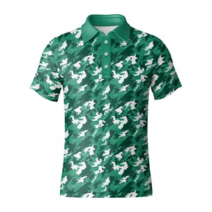 Mode imprimé tricoté respirant pour chemises golfeur tenue décontracté polyvalent Polyester avant bouton vêtements de golf fabriqués au Vietnam - Product Image 2