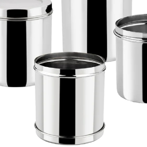 Boîtes et conteneurs de stockage en métal argenté personnalisés OEM vente chaude pour ustensiles de cuisine décoratifs fournitures en vrac pour assiettes alimentaires - Product Image 6