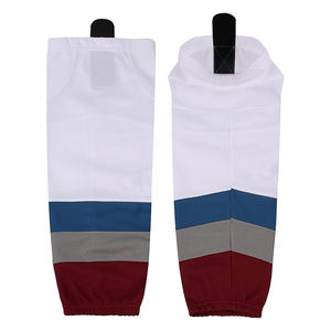 Chaussettes en polyester pour hockey sur glace sublimé à séchage rapide sur mesure Chaussettes en polyester pour hockey sur glace taille jeune pour adultes - Product Image 1