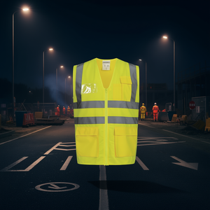 Chaleco de Alta Visibilidad SAFESTYLE ALBIN Amarillo con Pegatinas Reflectantes y Luces, Certificado ISO 20471 e ISO 13688 - Product Image 3