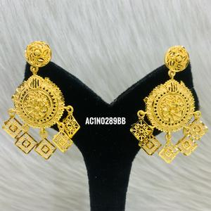 Collar largo para estilo de boda, joyería de moda de un gramo, conjunto de collar largo chapado en oro en línea - Product Image 2