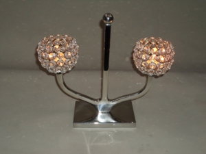 Porte-bougie artisanal finition nickel pour mariage et décoration intérieure, porte-bougie décoratif en métal - Product Image 4
