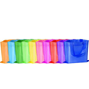 <b>Small</b> Size Custom Non-Woven Tote Bags with Handles for Parties Many Colors Available for Shopping - Product Image 3
