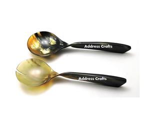 ช้อนเขาวัวและควายทำด้วยมือวัสดุเป็นมิตรกับสิ่งแวดล้อมช้อนเขาวัวทำด้วยมือสำหรับห้องครัวและกาแฟทำด้วยมือ - Product Image 1