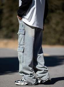 กางเกงยีนส์คาร์โก้กางเกงยีนส์ผู้ชายวัยรุ่นชายกางเกงยีนส์หลวมแบบลำลองมีกระเป๋ามี Y2k กางเกงยีนส์แนวสตรีทฮิปฮอปยุค90 - Product Image 6