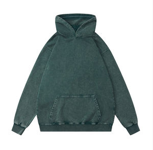 Sudadera con Capucha Lavada al Ácido de 420 g/m², Estilo Holgado con Hombros Caídos, Forro Polar Grueso, Modelo 2026 - Product Image 1