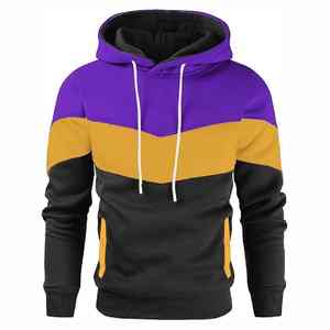 Sudadera con Capucha de Tres Tonos de Color, 100% Algodón, Tejido Técnico, Etiqueta Privada, Sudadera con Capucha para Hombre en Venta - Product Image 1