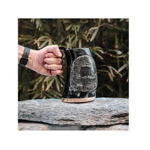 Most Selling Handcrafted Natural Drinking Horn <b>Mug</b> for Ale or Mead and Coffee or Decorative Display Available at Best Price - Product Image 1