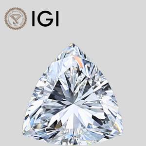 Diamante de Laboratorio Trillion de 3 Quilates, Corte Trillion, Claridad VVS2, Certificado IGI - Product Image 1
