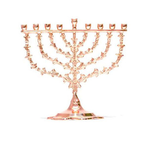 Increíble diseño decorativo Menorah vela Calidad exclusiva Color dorado aspecto atractivo portavelas judío hecho a mano a granel - Product Image 6
