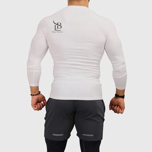 เสื้อออกกำลังกายผู้ชายแบบรัดกล้ามเนื้อสำหรับขายส่ง เสื้อผ้ากีฬาสำหรับวิ่ง เสื้อคอมเพรสชั่นสำหรับออกกำลังกายผู้ชาย แห้งเร็ว - Product Image 4