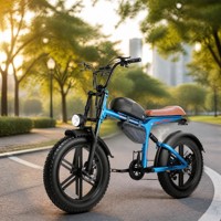 Bicicleta Eléctrica de Montaña de Alto Rendimiento de 750W, 48V 18AH, Color Azul Camaleón, Neumáticos Gruesos de 20 Pulgadas, Todoterreno