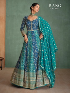 Costume de mariée Anarkali avec broderie lourde Derniers modèles Adultes Robe longue Dupatta Party Wear Costumes pakistanais-Prix de vente en gros - Product Image 3