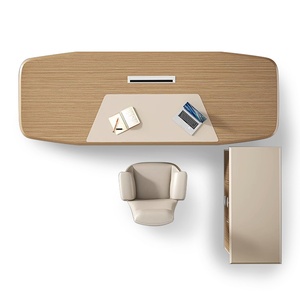 ML High-Tech Modern CEO Boss Executive Wooden Office <b>Computer</b> Table Easy Assembly Extendable L-Shaped <b>Desk</b> Eco-Friendly Design - Product Image 3