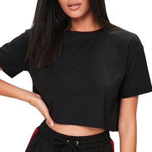 Camisetas de Algodón de Calle para Mujer, Tallas Grandes, Cuello Redondo, Manga Corta, Calidad Premium, Colores Personalizados, Venta al Por Mayor - Product Image 5