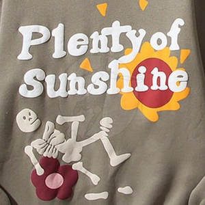 Meilleures ventes de sweats à capuche avec impression bouffante de logo personnalisé Design d'hiver uni Techniques de teinture - Product Image 4