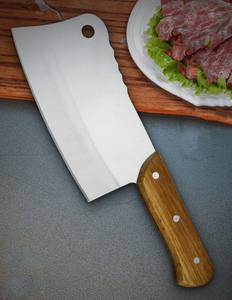 Couteau de chef couperet en gros de qualité supérieure avec manche en bois \ Couteaux de chef de cuisine personnalisés - Product Image 3