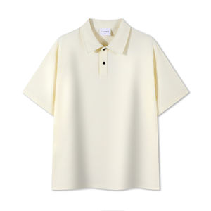 OEM 240gsm algodón tejido camisetas para hombres secado rápido verano manga corta logotipo personalizado impresión patrón sólido para Polo camiseta - Product Image 1